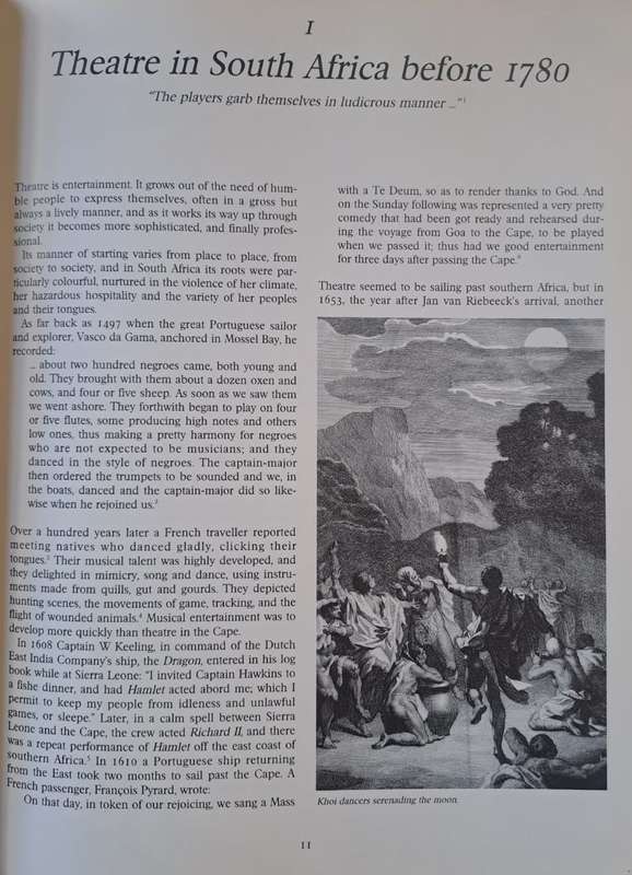 The story of South African Theatre 1780 - 1930 (hard cover with dj)