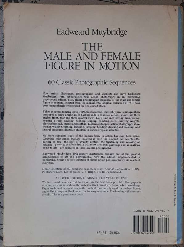 The male and female figure in motion - Eadweard Muybridge (paperback)