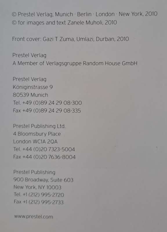 Faces and Phases - Zanele Muholi (hard cover with no dj)