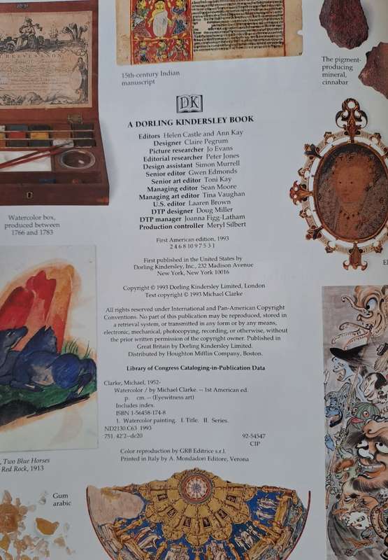 Watercolor - Michael Clarke (hard cover with dj)