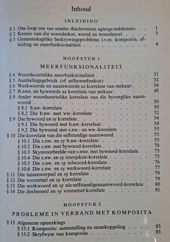 Samesteling, Afleiding en Woordsoortelike Meerfunksionaliteit in Afrikaans (hard cover with no dj)