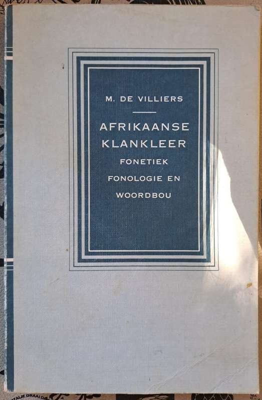 Afrikaanse Klankleer - M. de Villiers (paperback)