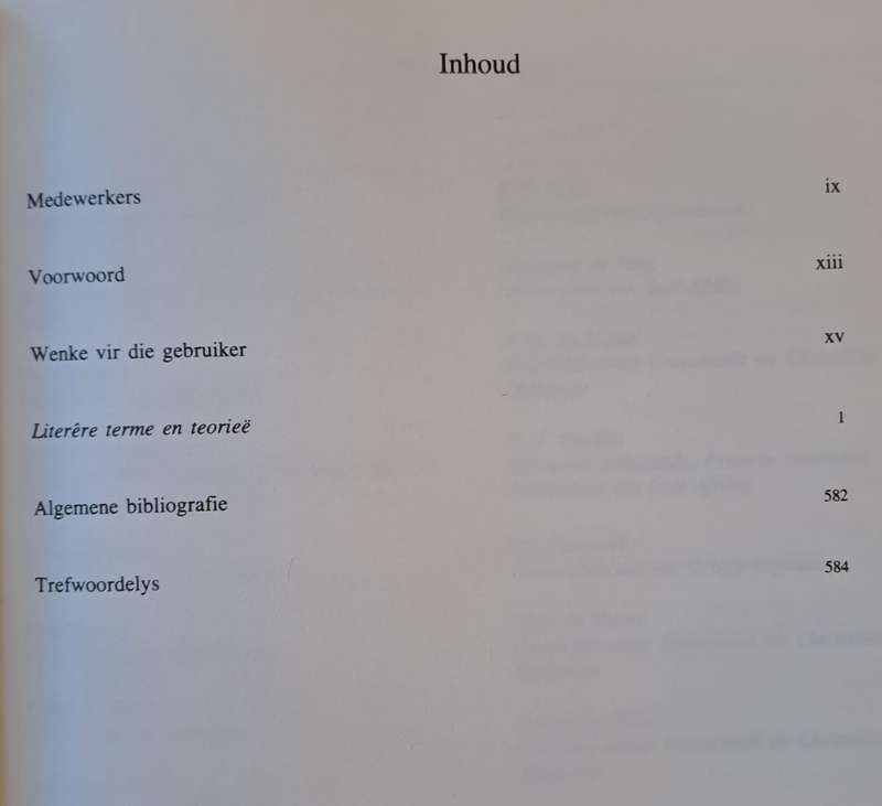 Literere Terme & Teoriee - T. T. Cloete (hard cover with dj)