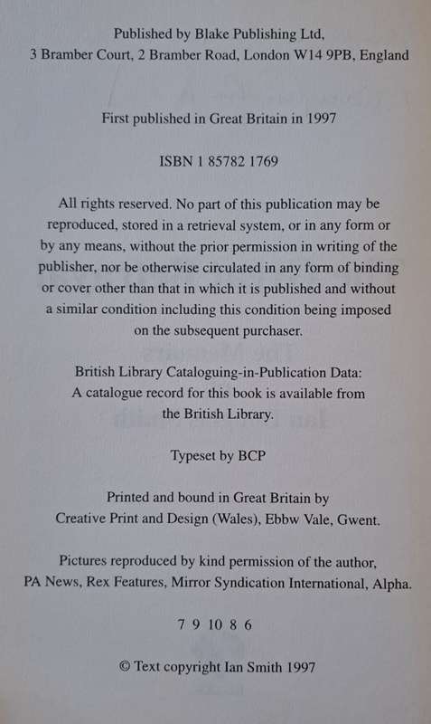 The Great Betrayal - Ian Smith :signed copy (hard cover with dj)