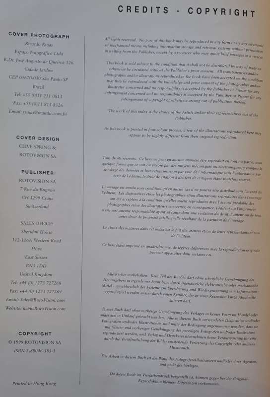 Art directors Index to photographer's 24 (hard cover with no dj)