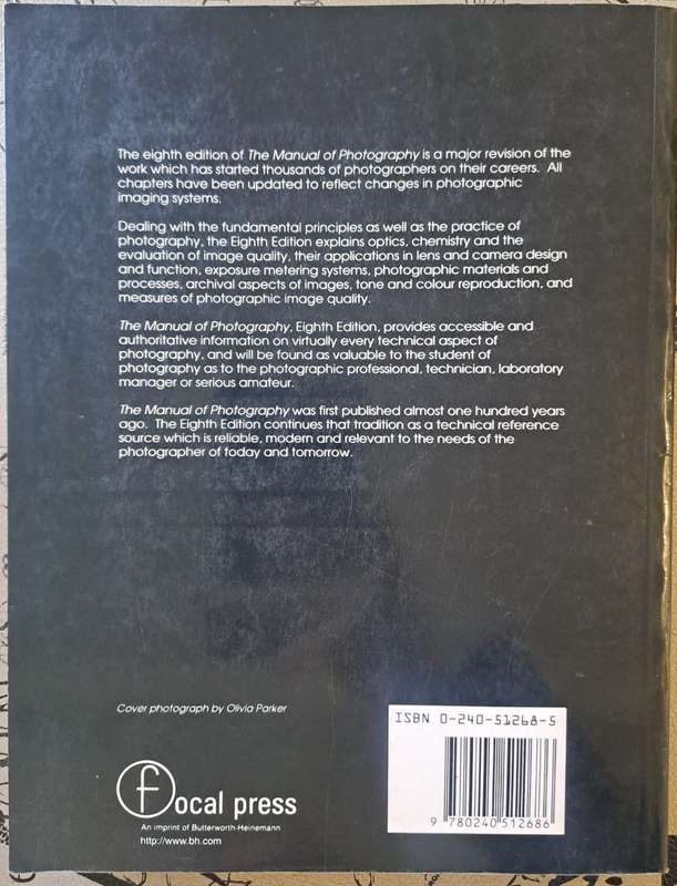 The manual of photography - Ralph E. Jacobson (paperback)