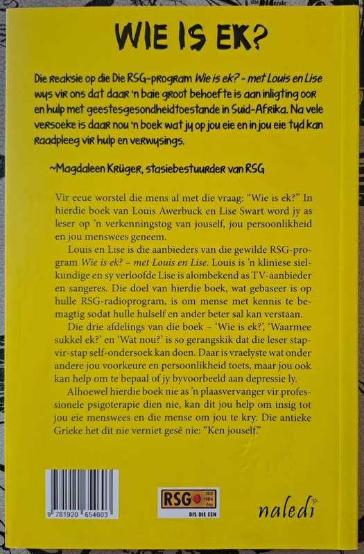 Wie is ek? - Louis Awerbuck & Lisa Swart (paperback)