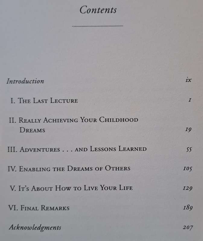 The last lecture - Randy Pausch (hard cover with dj)