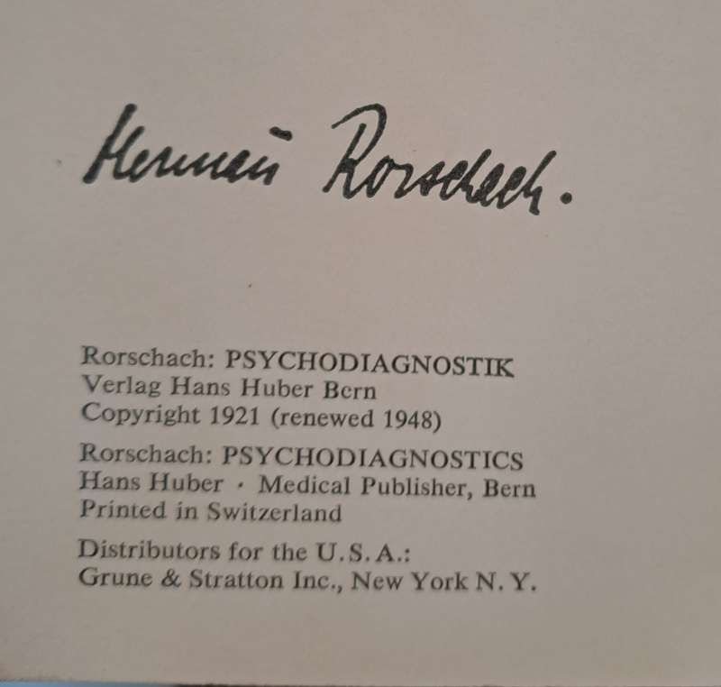Psychodiagnostik - Hermann Rorschach (paperback)