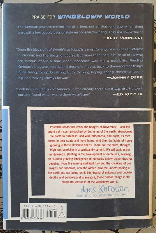 Windblown world - Jack Kerouac (hard cover with dj)