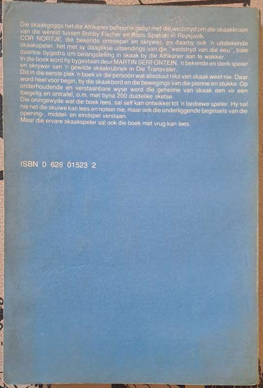 Skaak - Cor Nortje en Martin Serfontein (paperback)