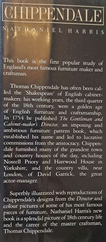 Chippendale - Nathaniel Harris (hard cover with dj)