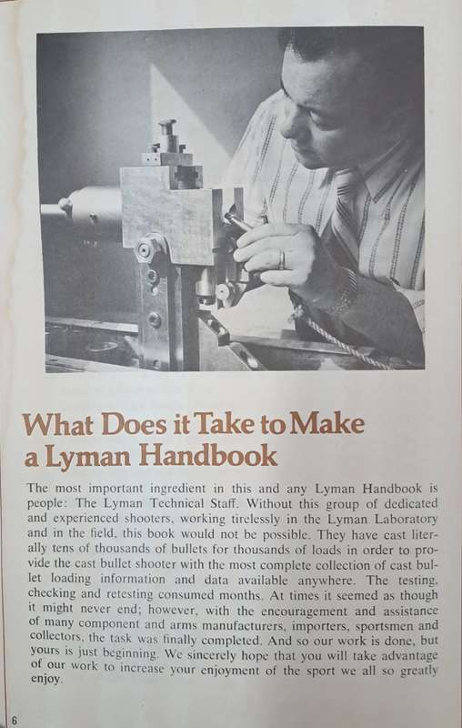 Lyman Cast bullet handbook (paperback)