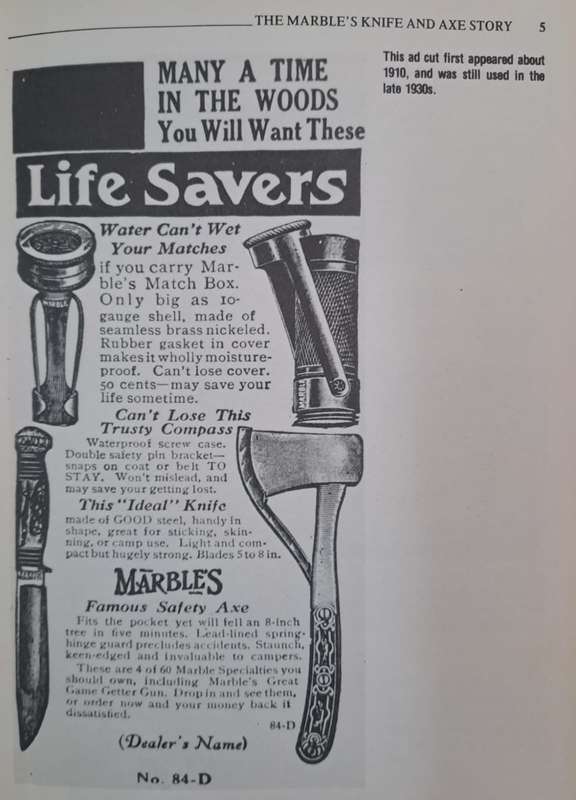 Marble's knives & Axes - Konrad F. Schreier (paperback)