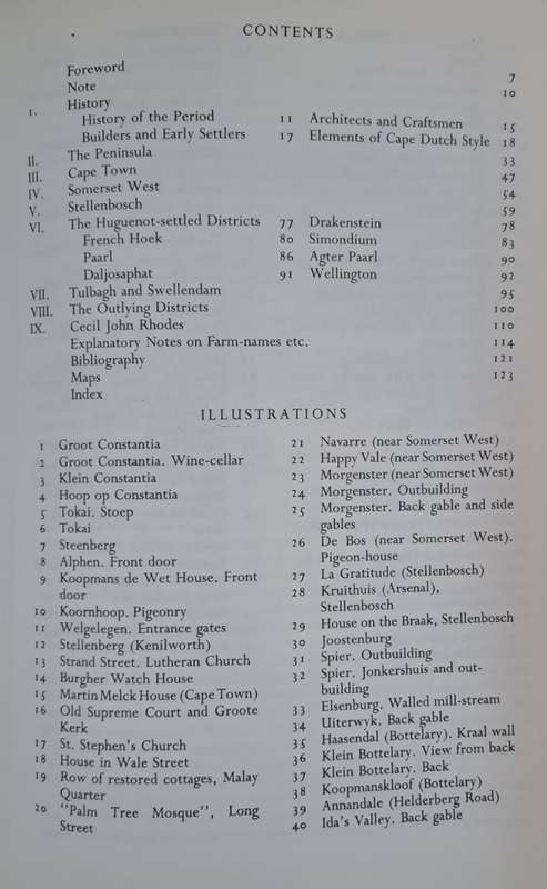 Cape Dutch houses and farms - C. De Bosdari (paperback)
