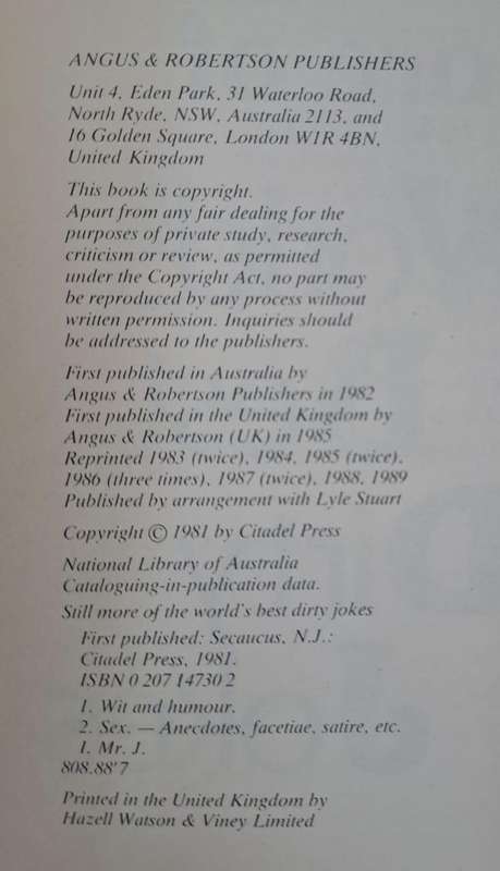Still more of the world's best dirty jokes - Mr "J" (paperback)