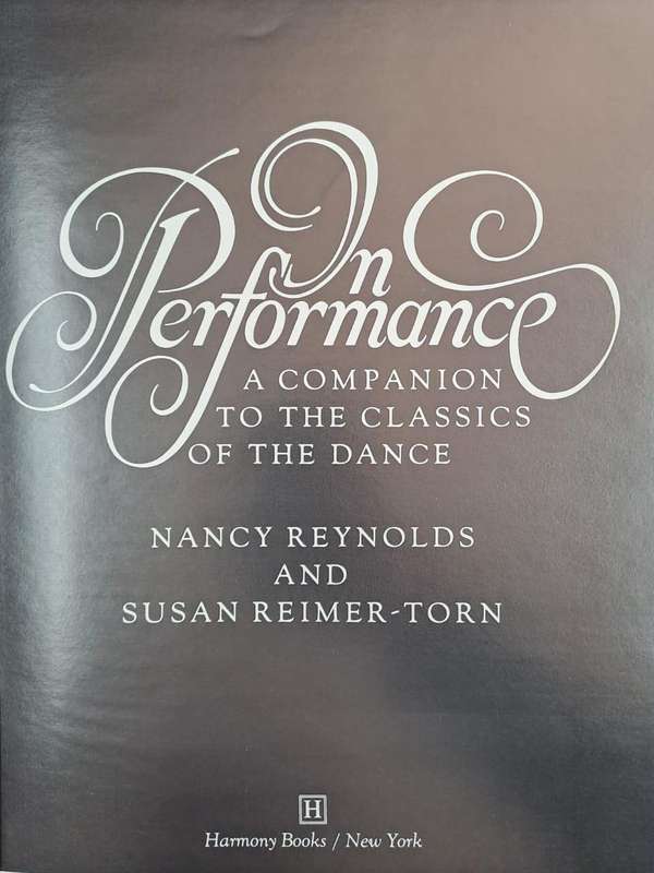 In performance - Nancy Reynolds (Hard cover with dj)