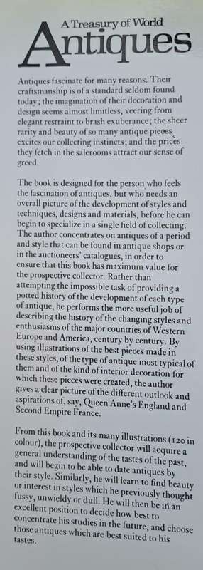 A Treasury of world Antiques - Anthony Livesey (Hard cover with dj)