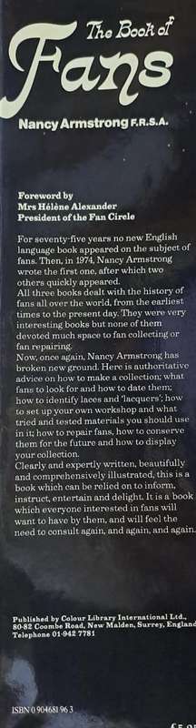 The book of fans - Nancy Armstrong (Hard cover with dj)