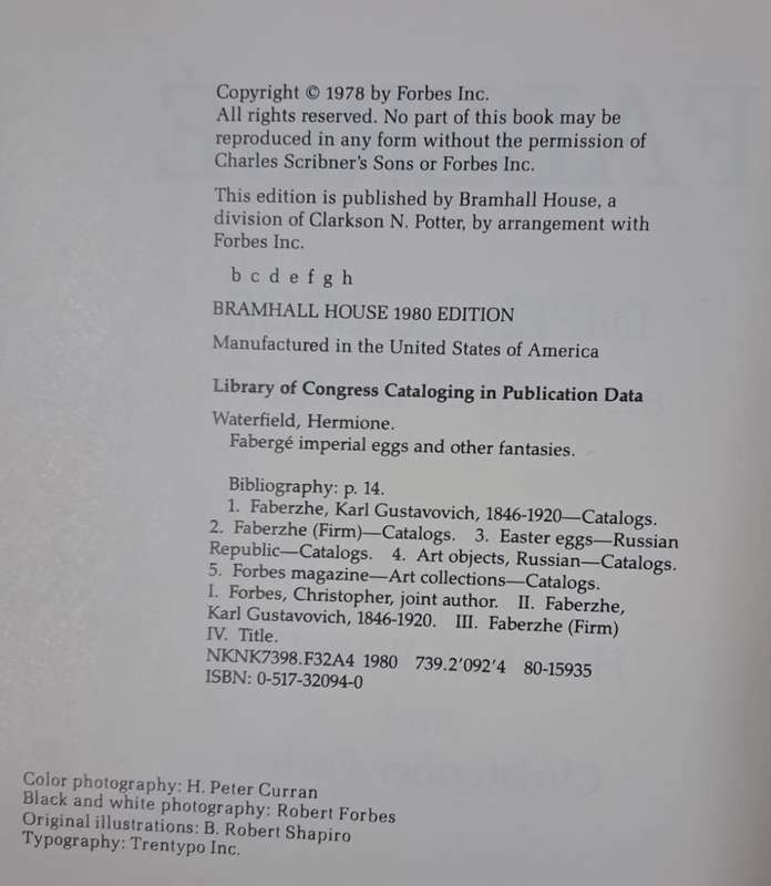 Fabergé - Hermione Waterfield (Hard cover with dj)