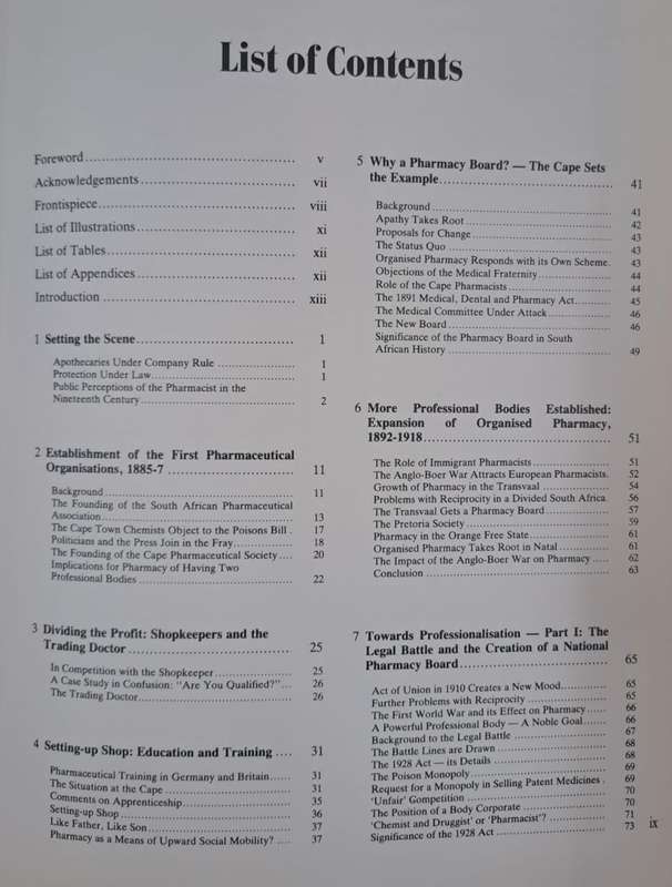 A history of organised pharmacy in South Africa 1885-1950 - Mike Ryan (Hard cover)