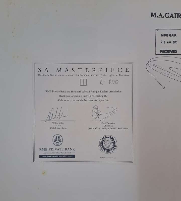 SA Masterpiece - M.A.Gair (Hard cover with no dj)