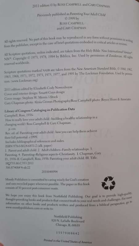 How to really love your adult child - Ross Campbell (paperback)