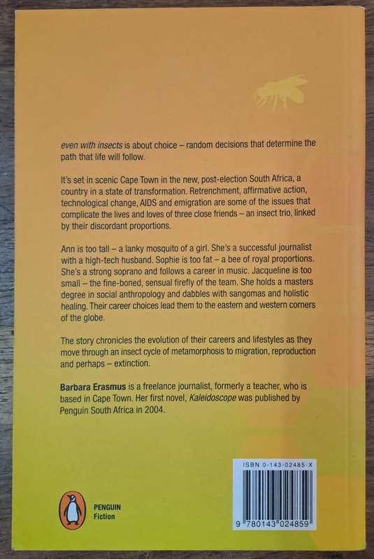 Even with insects-a novel - Barbara Erasmus (paperback)