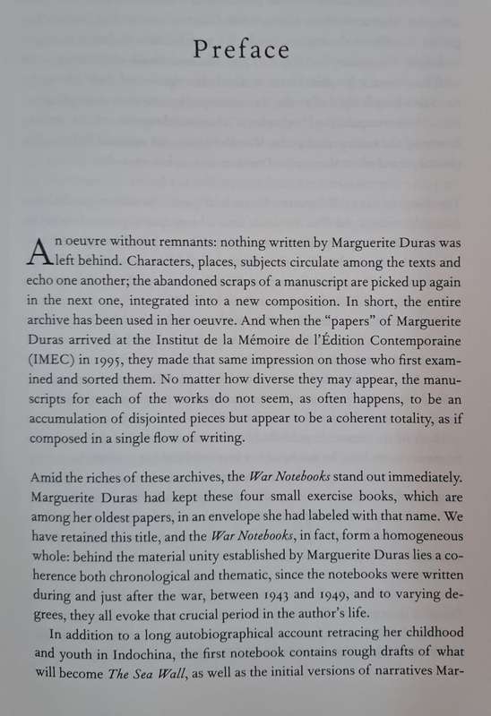 Wartime Writing 1943-1949 -  Marguerite Duras (Hard cover with dj)