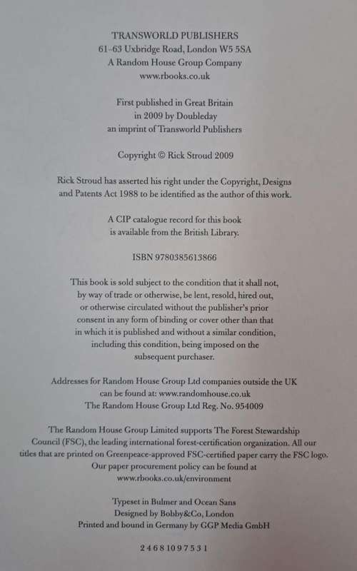 The book of the moon - Rick Stroud (Hard cover)