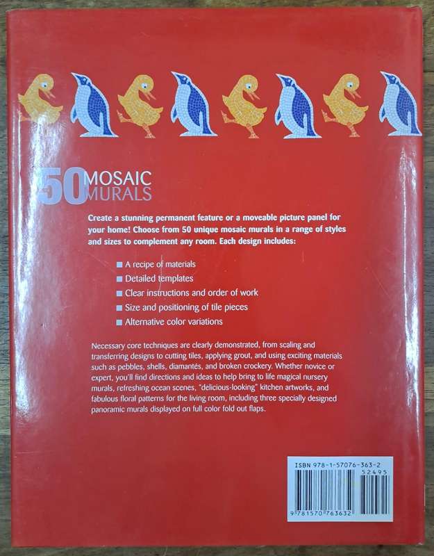 50 Mosaic Murals - Teresa Mills (Hard cover with dj)