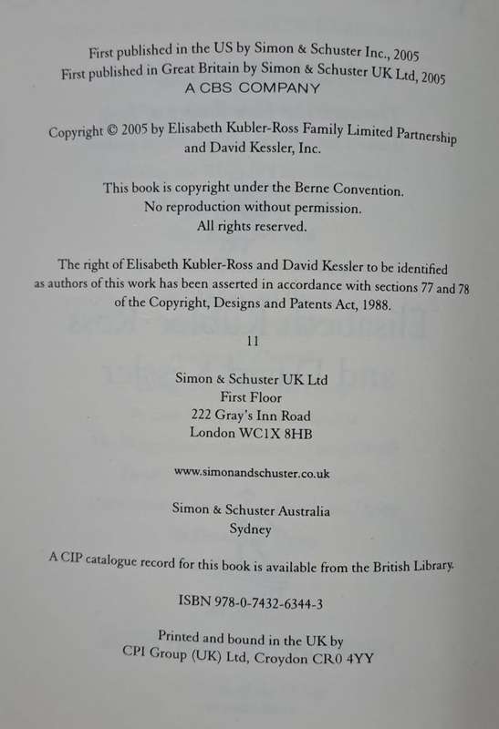 On Grief and Grieving - Elisabeth Kübler-Ross (paperback)