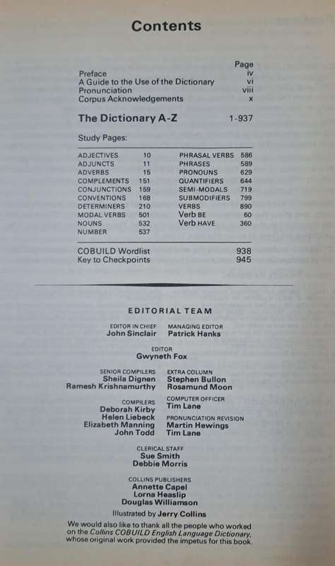 Essential English Dictionary - Collins Cobuild (Hard cover with no dj)