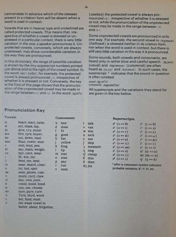 Essential English Dictionary - Collins Cobuild (Hard cover with no dj)