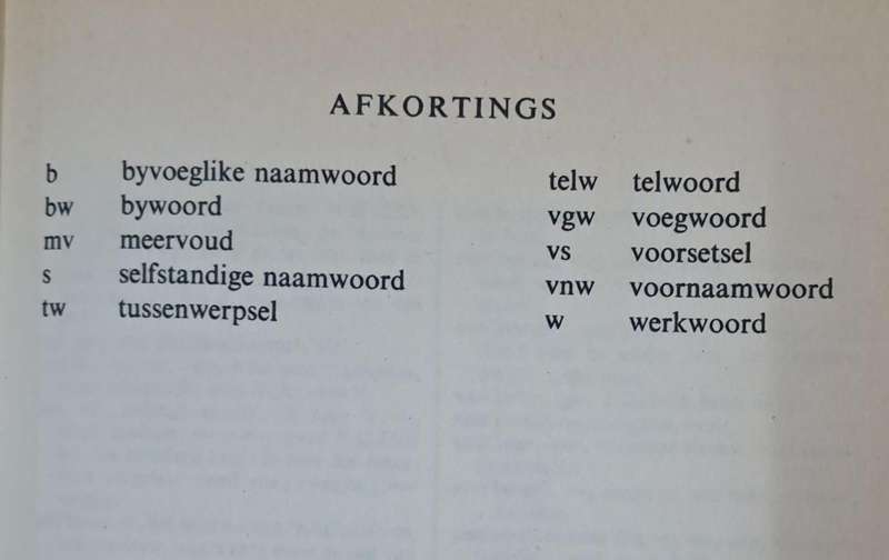 Beknopte verklarende woordeboek - M.S.B. Kritzinger (Hard cover with no dj)