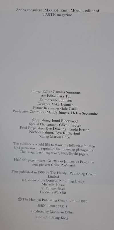 Brittany French regional cookery - Michael Raffael (Hard cover with dj)