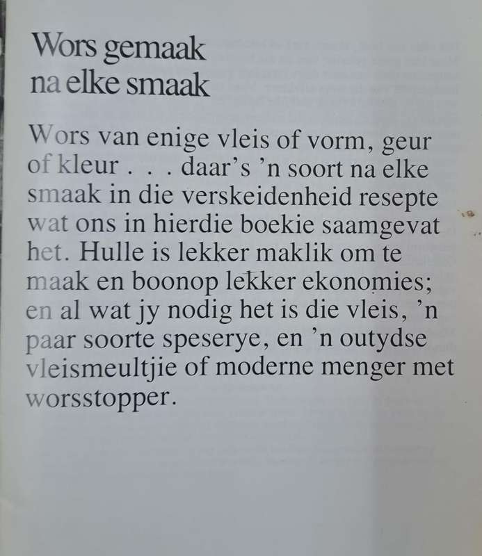 Maak jou eie wors (paperback)