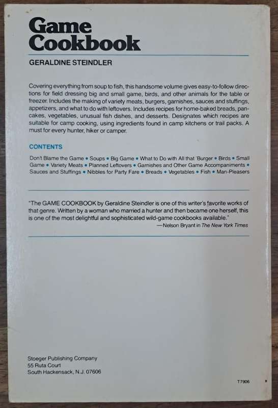 Game cookbook - Geraldine Steinbler (paperback)