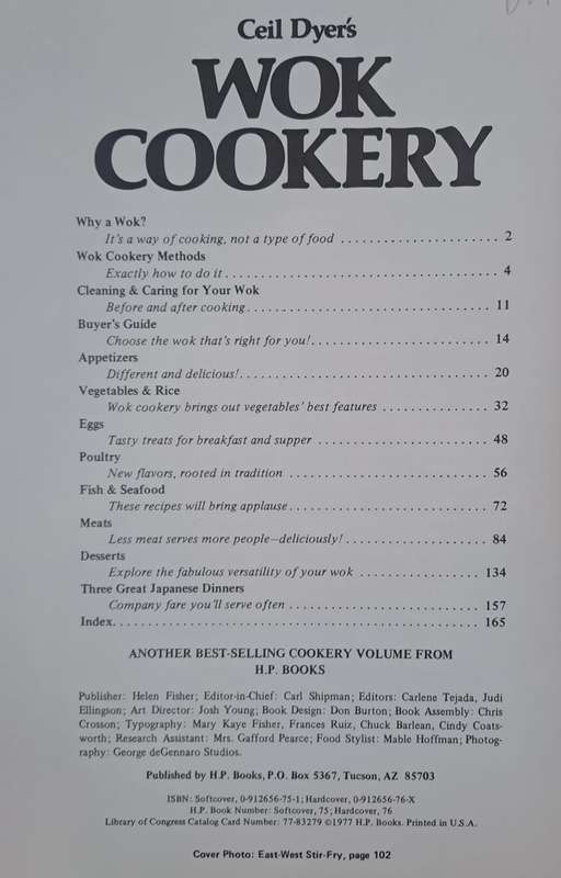 Wok cookery - Ceil Dyers (paperback)