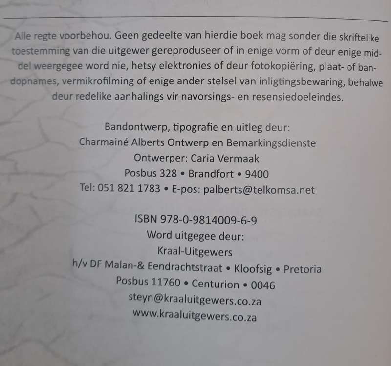 Treurgrond - Chris van Zyl (paperback)