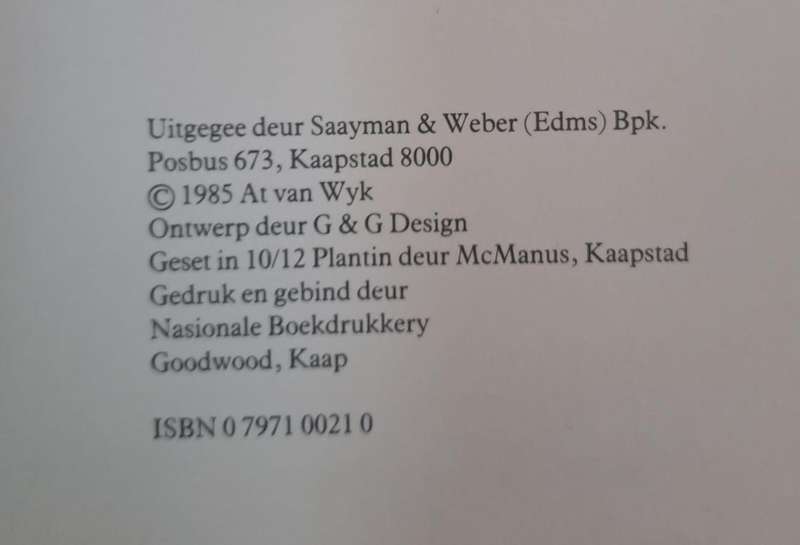 Honoris Crux 2 - At van Wyk (Hard cover with dj)