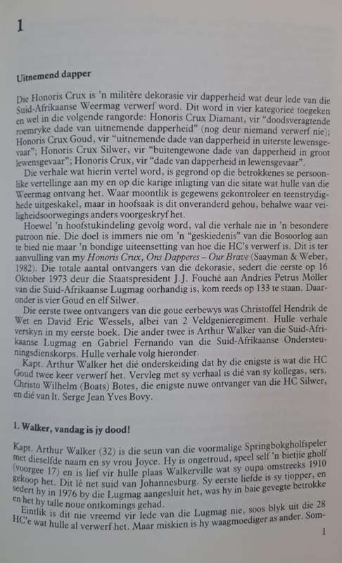 Honoris Crux 2 - At van Wyk (Hard cover with dj)