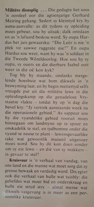 Kruisvuur - Adriaan Snyman (Hard cover with dj)
