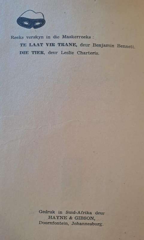 Die bewyse was dodelik - Benjamin Bennett (Hard cover with no dj)