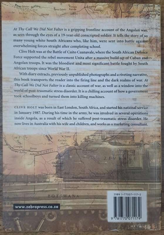 At thy call we did not falter - Clive Holt (paperback)