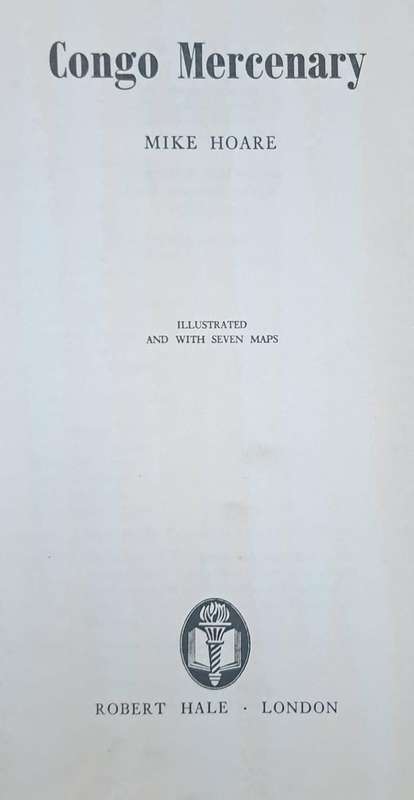 Congo Mercenary - Mike Hoare (Hard cover with no dj)