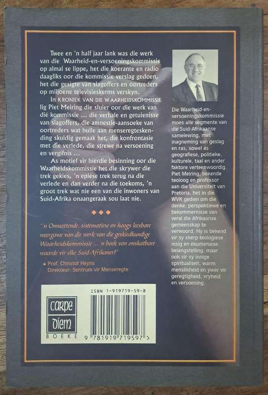 Kroniek van die Waarheidskommissie - Piet Meiring (paperback)