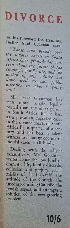 Divorce! - Isaac Goodman (Hard cover with dj)