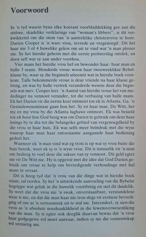 Wees die vrou van n gelukkige man - Darien B. Cooper (Hard cover)