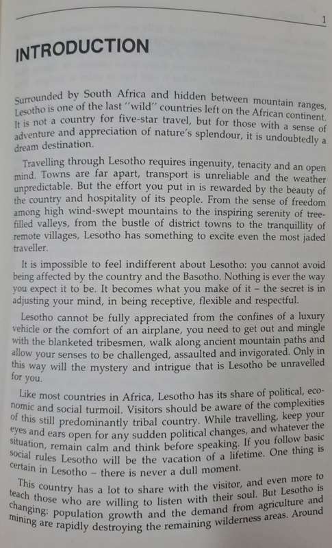 Visitors guide to Lesotho - Marco Turco (paperback)